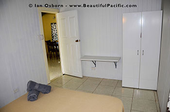 the bungalow bedroom looking towards wardrobe