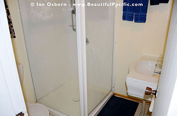 bathroom of the Studio Unit at Tianas Beach